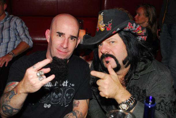 Scott Ian of Anthrax meets up with Vinnie Paul, shown in November 2009.
