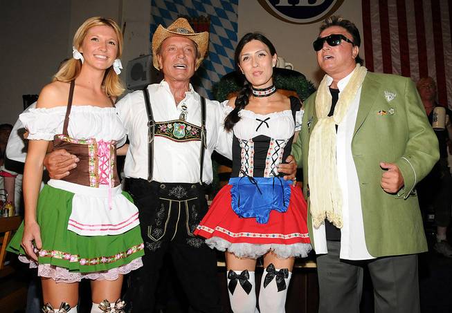 Siegfried & Roy celebrate Oktoberfest at Hofbrauhaus on Sept. 17, ...