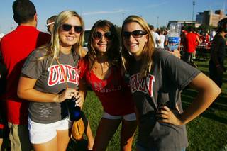 Scenes from tailgating before the UNLV vs. Hawaii football game Saturday, September 17, 2011.