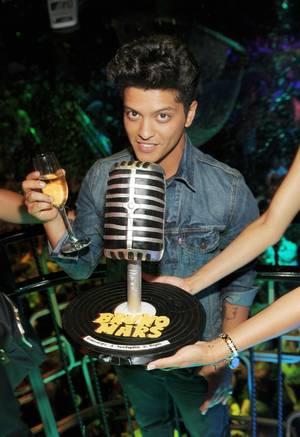 Bruno Mars at The Bank in the Bellagio on Sept. 23, 2011.