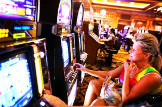 Crystal Kulish of Henderson plays video poker at Green Valley Ranch in Henderson on Wednesday, Sept. 28, 2011.