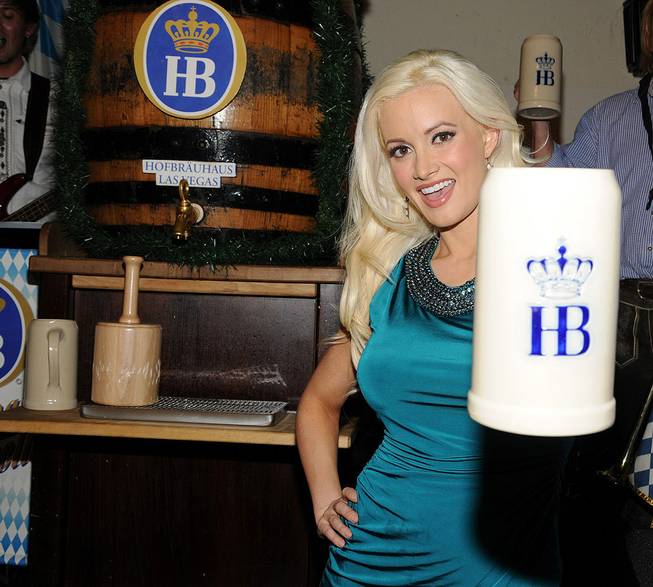 Holly Madison at Hofbrauhaus for Oktoberfest on Oct. 7, 2011.