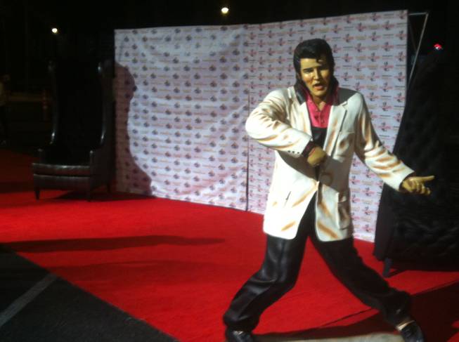 Faux Elvis eliciting real impact at the PollyGrind Film Festival at Theater 7 in the downtown Arts District in 2011.