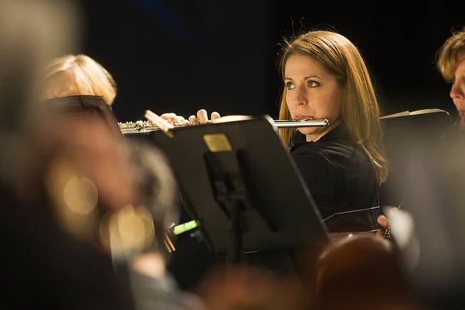 Claire Birmingham rehearses with the Henderson Symphony Orchestra at the Henderson Pavilion on Wednesday, Oct. 26, 2011. 