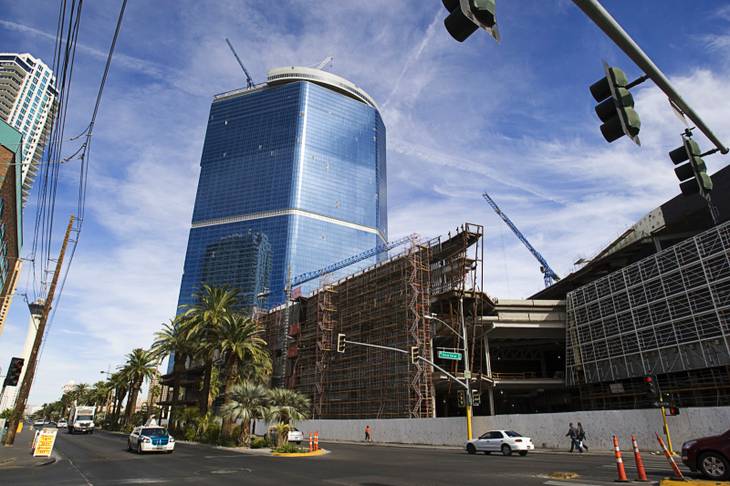 A view of the Fontainebleau Las Vegas project on the Las Vegas Strip Wednesday, Nov. 3, 2011. In 2009, Fontainebleau Las Vegas filed for bankruptcy after banks halted funding for what had been envisioned as a $2.9 billion, 3,815-room resort.
