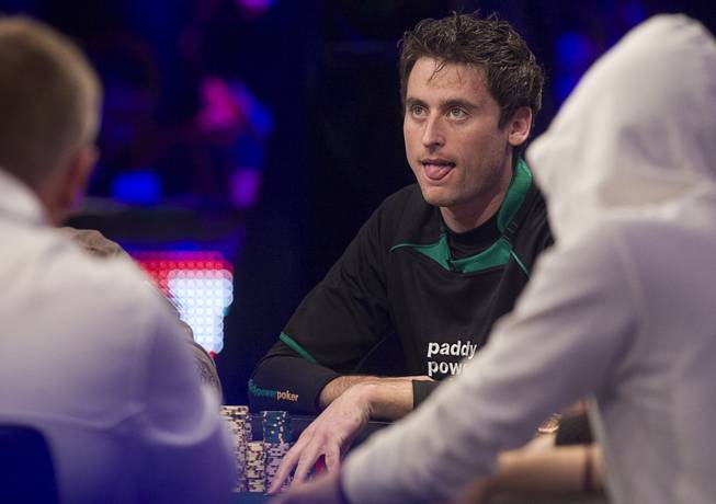 Eoghan O'Dea of Ireland competes during the 2011 World Series of Poker Main Event final table at the Rio Sunday, Nov. 6, 2011.