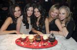Deena Nicole and Lucy Hale at Sugar Factory