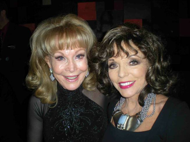 Barbara Eden and Joan Collins during the Hollywood Autograph Show ...