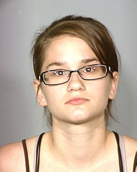Booking photo of Melanie Costantini, 20, arrested in connection with a Nov. 9 murder of a man found in a box on Fremont Street.
