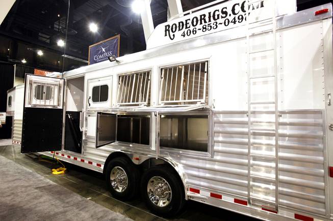 A luxury Rodeo Rig for sale for $75,000 at the Cowboy Christmas Gift Show at the Las Vegas Convention Center in Las Vegas Thursday, Dec. 1, 2011.