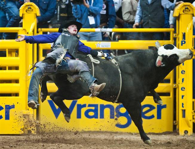 The 10th and final round of the 53rd Wrangler National Finals Rodeo at the Thomas & Mack Center on Dec. 10, 2011.