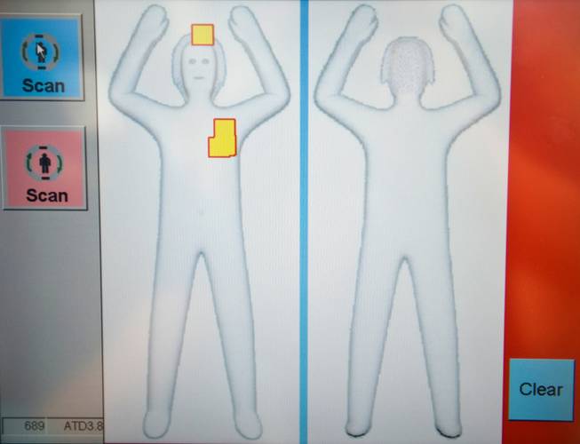 TSA is installing new software, referred to as Automated Target Recognition, on its millimeter-wave AIT machines. The software enhances privacy by eliminating passenger-specific images and instead depicting anomalies detected during the screening process through a generic, computer-generated outline of a person that is identical for all passengers.