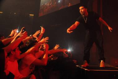 Drake at the Joint in the Hard Rock Hotel on Jan. 1, 2012.
