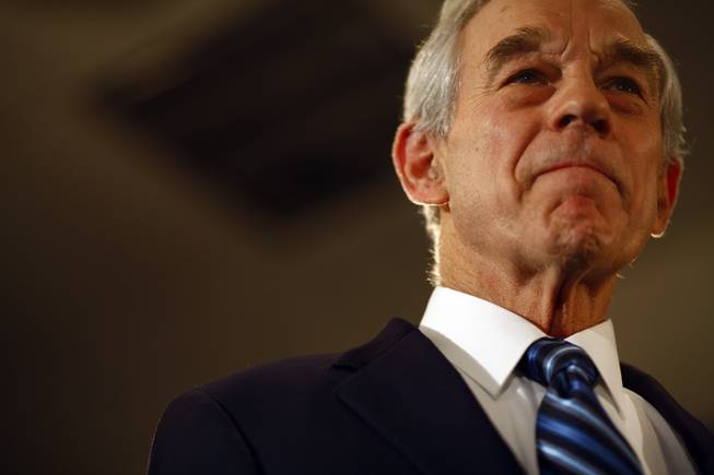 Rep. Ron Paul, R-Texas, a candidate for the Republican presidential nomination, attends his caucus night party in Ankeny, Iowa, on Jan. 3, 2012. 
