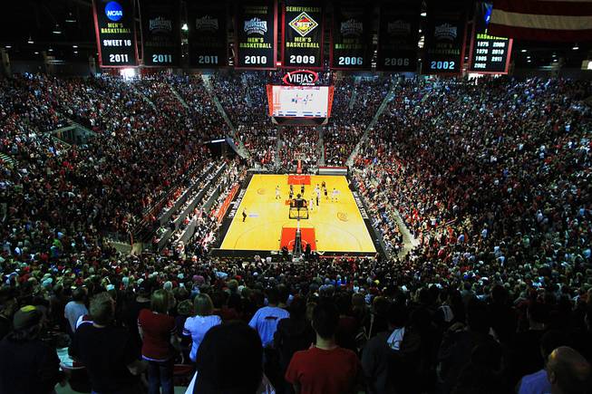 UNLV takes on San Diego State Saturday, Jan. 14, 2012 at Viejas Arena in San Diego. San Diego State won the Mountain West Conference opener 69-67.