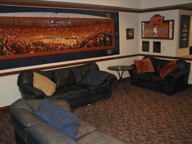 A look at the players' lounge at the University of Illinois' Ubben Basketball Complex. Former UNLV coach Lon Kruger, who coached previously at Illinois before his stint with the Rebels, used this facility as inspiration when organizing the development and funding of UNLV's Mendenhall Center. The center opens this month.