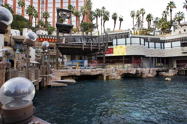 A view of construction at Treasure Island Tuesday, Jan. 24, 2012. The location will be the  site of a Senor Frog's restaurant and bar. The  chain also has locations in Cancun, St. Thomas and Puerto Rico.