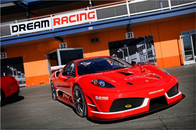 Dream Racing, a one-of-a-kind experience that puts the client in the driver's seat of a Ferrari F430 GT race car, Sat Jan. 28, 2012.