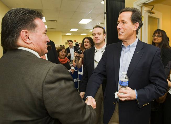 Rick Santorum visits Manhattan Pizza