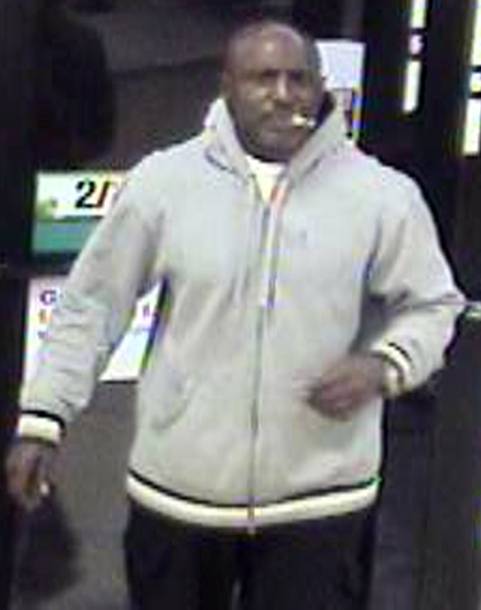 Metro Police are searching for this man suspected of robbing an east area business, Feb. 3, 2012.