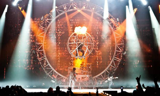"Motley Crue in Sin City" debuts at the Joint in the Hard Rock Hotel on Friday, Feb. 3, 2012.