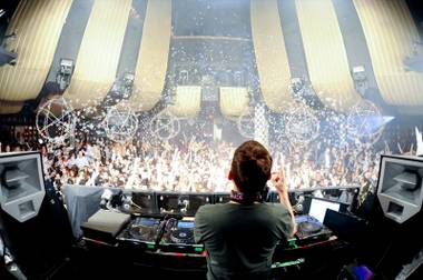 Kaskade spins at Marquee in the Cosmopolitan on Saturday, Feb. 4, 2012.