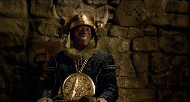 Flavor Flav appears in a 2012 Pepsi Super Bowl commercial.