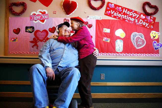 Tony and Valerie Kraft at the Nevada State Veterans Home in Boulder City on Friday, Feb. 10, 2012.