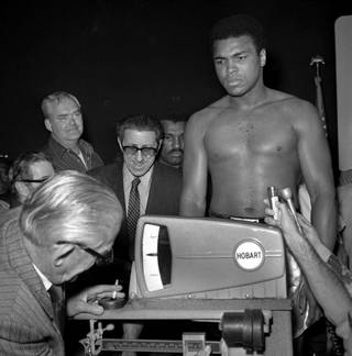 Muhammad Ali in Las Vegas.