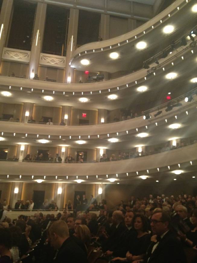 A view from the orchestra section at Reynolds Hall at the premiere gala for the Smith Center for the Performing Arts on Saturday, March 10, 2012.