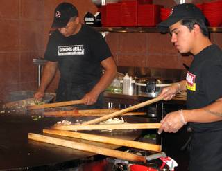 Mongolian stir-fry chain Genghis Grill opened its first valley location in Henderson at 550 North Stephanie St. between Warm Springs Road and Sunset Road.