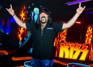 Vinnie Paul at KISS by Monster Mini Golf on Monday, March 19, 2012.