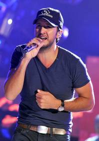 Luke Bryan rehearses Thursday, March 29, 2012, for the 2012 Academy of Country Music Awards at MGM Grand Garden Arena. The awards are Sunday, April 1, 2012.