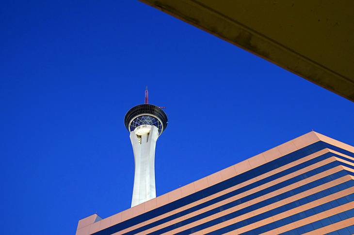 A view of the Stratosphere Tower Thursday, April 5, 2012. 