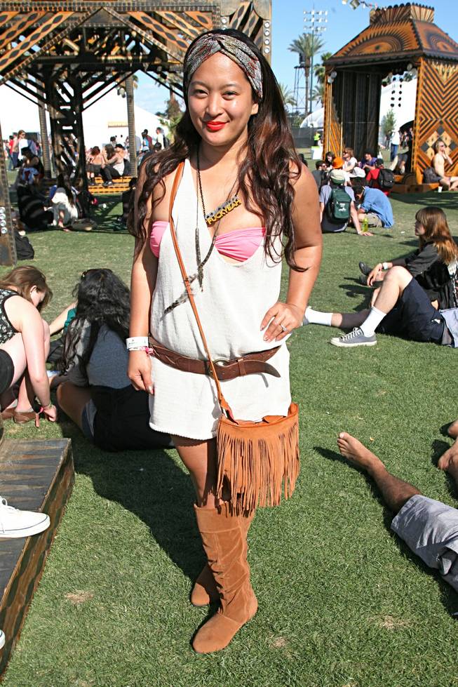 Music fans showed off their style at Weekend 1 of the Coachella Valley Music and Arts Festival in Indio, Calif., on April 13-15, 2012.
