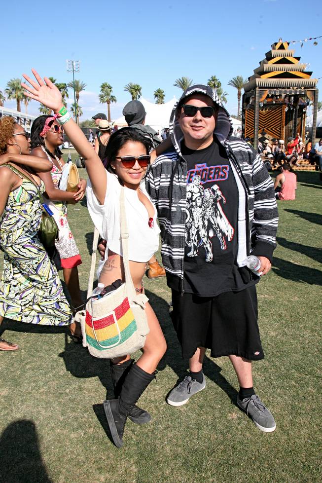 Music fans showed off their style at Weekend 1 of the Coachella Valley Music and Arts Festival in Indio, Calif., on April 13-15, 2012.