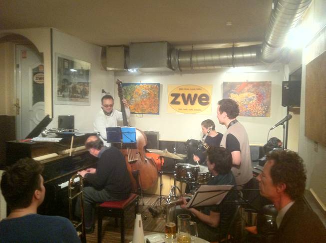 The scene at Zwe in Vienna. All that jazz ...