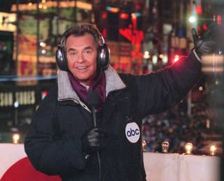  In this undated file photo released by ABC, Dick Clark hosts the New Year's eve special from New York's Times Square. Clark, the television host who helped bring rock `n' roll into the mainstream on 