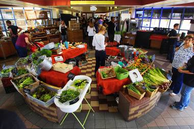 The Downtown 3rd Farmers Market occupies the old Downtown Transportation Center Friday, April 27, 2012.