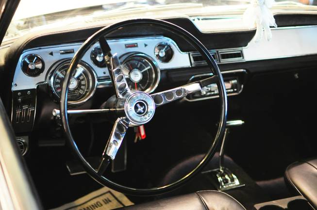 The inside view of Vanessa's refurbished 1967 Ford Mustang coupe taken on Saturday, April 28, 2012. The 17-year-old Centennial High School senior, who was born with a congenital heart condition, was the recipient of a car makeover courtesy of the local Make-A-Wish Foundation and its partners.