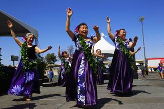 Lilian Iwamoto dances at the annual Lei Day Polynesian Festival Saturday, May 5, 2012.