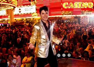 Victor Trevino Jr. won the Elvis Presley tribute artist contest during the 2012 Ultimate Elvis Weekend at Fremont Street Experience on Saturday, May 12, 2012.