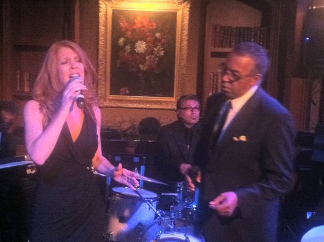 Kelly Clinton and Ronnie Rose sing "Last Dance" as the Stirling Club at Turnberry Place closes.