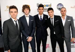 The Wanted arrives at the 2012 Billboard Music Awards at MGM Grand Garden Arena on Sunday, May 20, 2012.