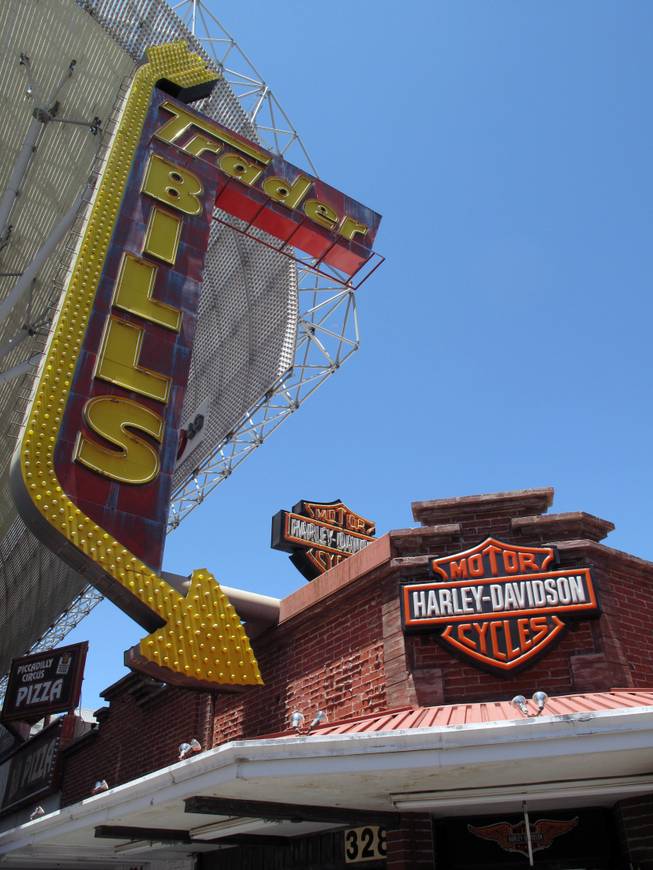 A view of Trader Bills at the Fremont Street Experience as seen on Sunday, May 27, 2012.