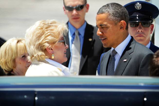 President Obama's arrival on June 7, 2012