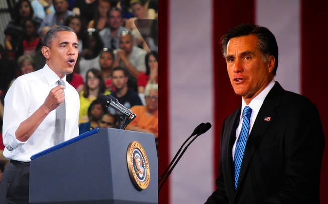 President Barack Obama, left, and Republican Mitt Romney, right, both are courting Hispanic voters as the 2012 presidential election approaches.