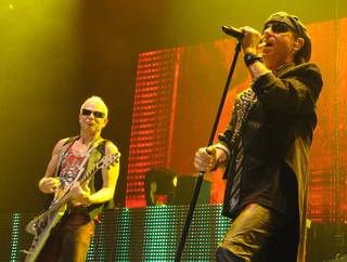 The Scorpions perform at the Thomas & Mack Center on Saturday, June 23, 2012.