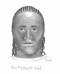 Metro Police on July 10, 2012, released this sketch of a man wanted for exposing himself to two children and touching one of them in June inside a central valley apartment.