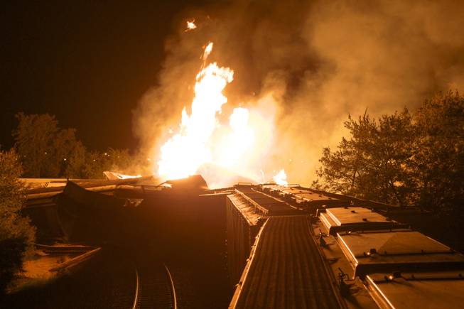 Ohio train fire